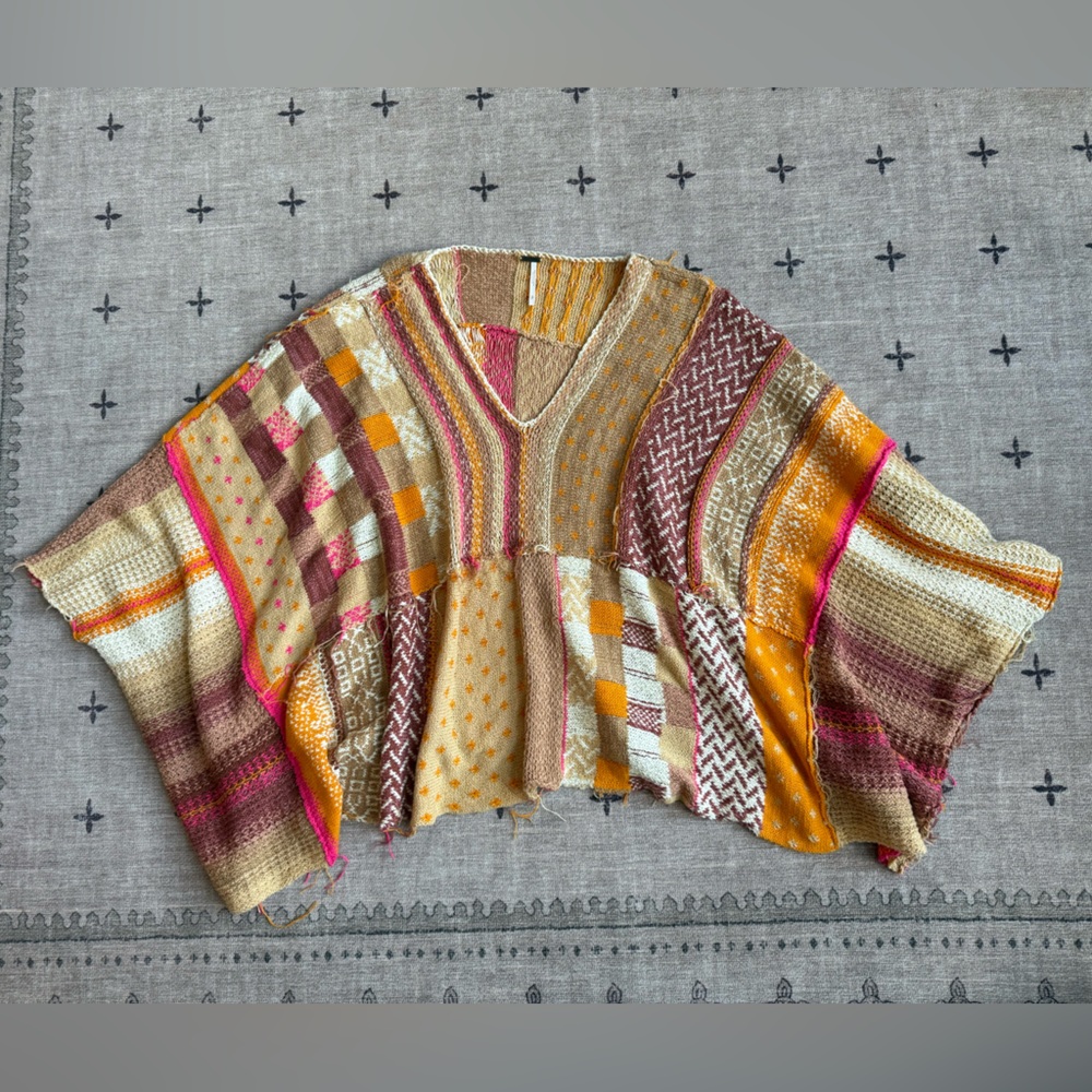Free People Multicolor Patchwork Sweater - Picture 4 of 13